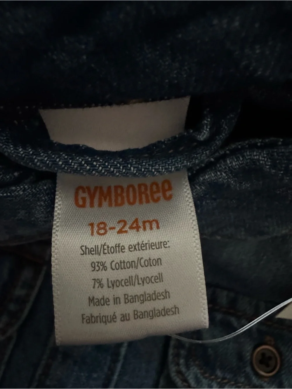 Gymboree Baby Boy Long Sleeve Denim Button Up Shirt - Size 18-24M (NWT)